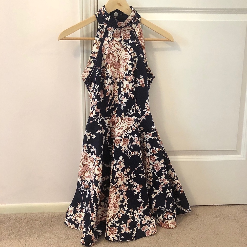 Halter floral dress